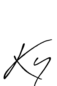 How to make Ky name signature. Use Antro_Vectra_Bolder style for creating short signs online. This is the latest handwritten sign. Ky signature style 7 images and pictures png