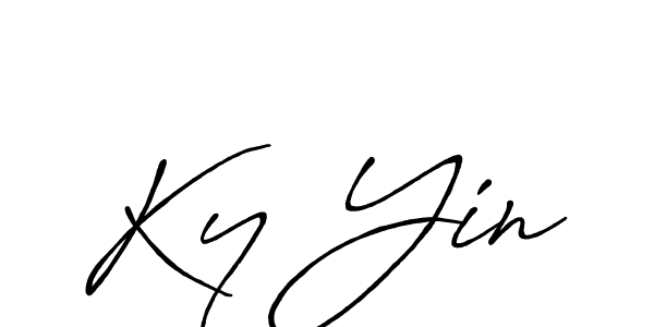 Create a beautiful signature design for name Ky Yin. With this signature (Antro_Vectra_Bolder) fonts, you can make a handwritten signature for free. Ky Yin signature style 7 images and pictures png