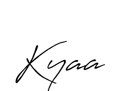 How to make Kyaa name signature. Use Antro_Vectra_Bolder style for creating short signs online. This is the latest handwritten sign. Kyaa signature style 7 images and pictures png