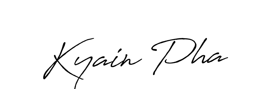 How to make Kyain Pha signature? Antro_Vectra_Bolder is a professional autograph style. Create handwritten signature for Kyain Pha name. Kyain Pha signature style 7 images and pictures png