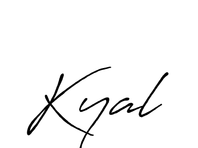 How to make Kyal signature? Antro_Vectra_Bolder is a professional autograph style. Create handwritten signature for Kyal name. Kyal signature style 7 images and pictures png