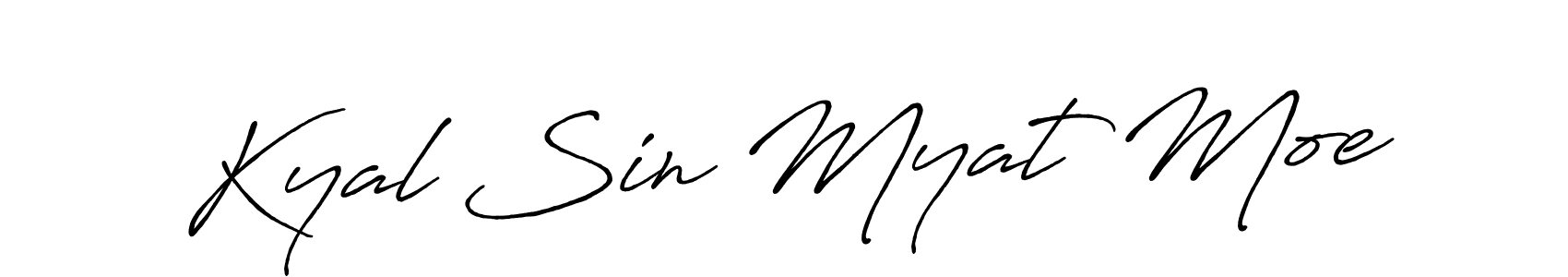 Design your own signature with our free online signature maker. With this signature software, you can create a handwritten (Antro_Vectra_Bolder) signature for name Kyal Sin Myat Moe. Kyal Sin Myat Moe signature style 7 images and pictures png