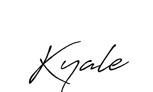 How to make Kyale name signature. Use Antro_Vectra_Bolder style for creating short signs online. This is the latest handwritten sign. Kyale signature style 7 images and pictures png