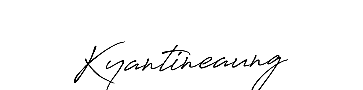 Create a beautiful signature design for name Kyantineaung. With this signature (Antro_Vectra_Bolder) fonts, you can make a handwritten signature for free. Kyantineaung signature style 7 images and pictures png