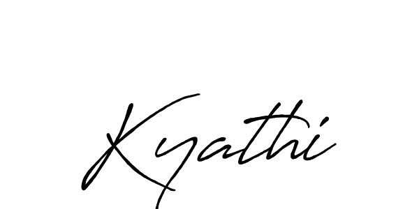 How to make Kyathi signature? Antro_Vectra_Bolder is a professional autograph style. Create handwritten signature for Kyathi name. Kyathi signature style 7 images and pictures png