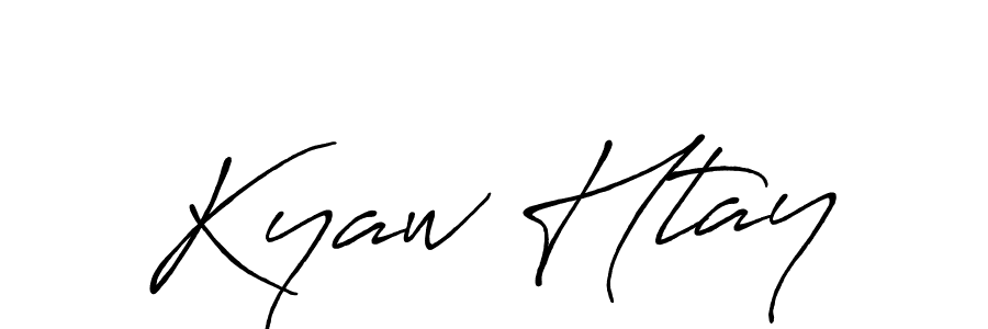 Make a beautiful signature design for name Kyaw Htay. Use this online signature maker to create a handwritten signature for free. Kyaw Htay signature style 7 images and pictures png