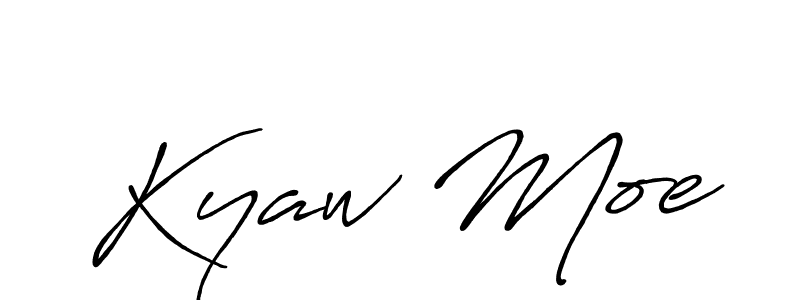 How to make Kyaw Moe signature? Antro_Vectra_Bolder is a professional autograph style. Create handwritten signature for Kyaw Moe name. Kyaw Moe signature style 7 images and pictures png