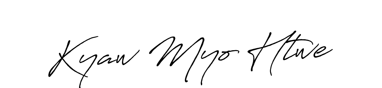 How to make Kyaw Myo Htwe signature? Antro_Vectra_Bolder is a professional autograph style. Create handwritten signature for Kyaw Myo Htwe name. Kyaw Myo Htwe signature style 7 images and pictures png