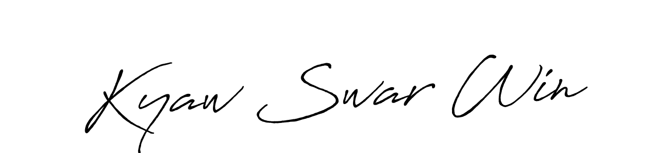 See photos of Kyaw Swar Win official signature by Spectra . Check more albums & portfolios. Read reviews & check more about Antro_Vectra_Bolder font. Kyaw Swar Win signature style 7 images and pictures png