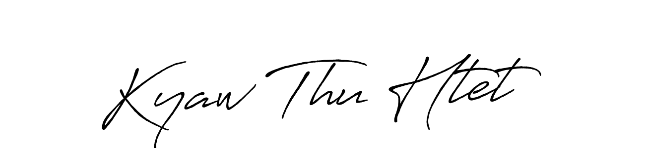 Also we have Kyaw Thu Htet name is the best signature style. Create professional handwritten signature collection using Antro_Vectra_Bolder autograph style. Kyaw Thu Htet signature style 7 images and pictures png