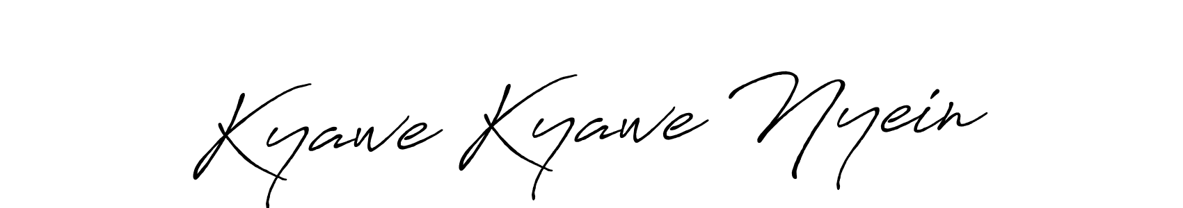 Antro_Vectra_Bolder is a professional signature style that is perfect for those who want to add a touch of class to their signature. It is also a great choice for those who want to make their signature more unique. Get Kyawe Kyawe Nyein name to fancy signature for free. Kyawe Kyawe Nyein signature style 7 images and pictures png