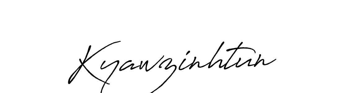 Similarly Antro_Vectra_Bolder is the best handwritten signature design. Signature creator online .You can use it as an online autograph creator for name Kyawzinhtun. Kyawzinhtun signature style 7 images and pictures png