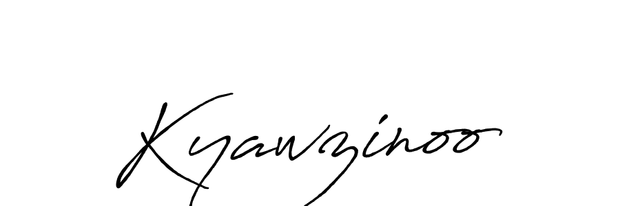 You should practise on your own different ways (Antro_Vectra_Bolder) to write your name (Kyawzinoo) in signature. don't let someone else do it for you. Kyawzinoo signature style 7 images and pictures png