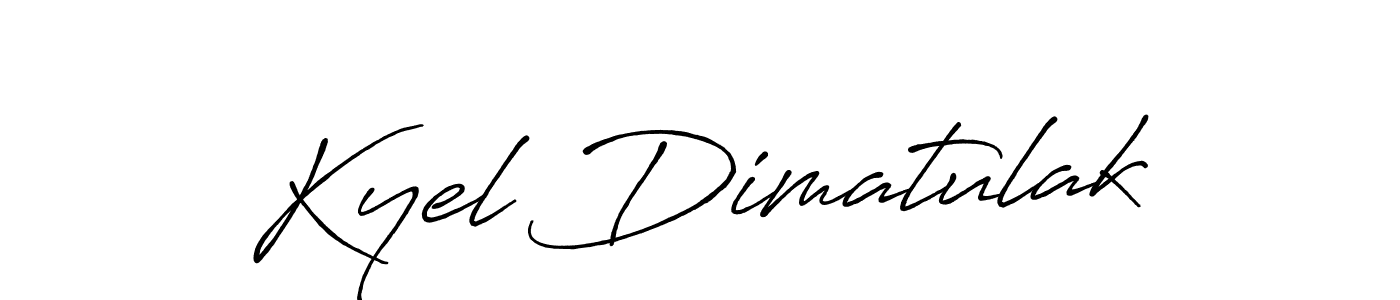 Design your own signature with our free online signature maker. With this signature software, you can create a handwritten (Antro_Vectra_Bolder) signature for name Kyel Dimatulak. Kyel Dimatulak signature style 7 images and pictures png