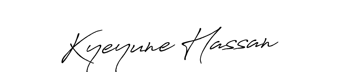 Make a beautiful signature design for name Kyeyune Hassan. Use this online signature maker to create a handwritten signature for free. Kyeyune Hassan signature style 7 images and pictures png