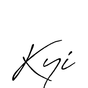 You should practise on your own different ways (Antro_Vectra_Bolder) to write your name (Kyi) in signature. don't let someone else do it for you. Kyi signature style 7 images and pictures png