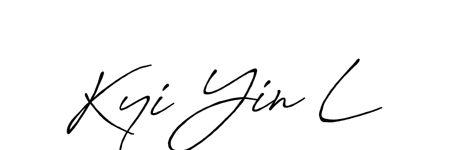 Check out images of Autograph of Kyi Yin L name. Actor Kyi Yin L Signature Style. Antro_Vectra_Bolder is a professional sign style online. Kyi Yin L signature style 7 images and pictures png