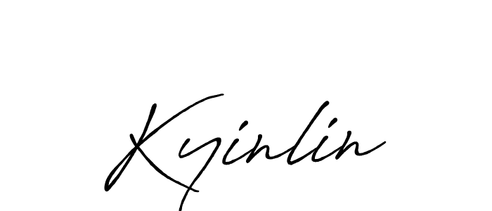 Make a beautiful signature design for name Kyinlin. Use this online signature maker to create a handwritten signature for free. Kyinlin signature style 7 images and pictures png