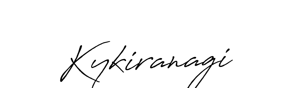 Design your own signature with our free online signature maker. With this signature software, you can create a handwritten (Antro_Vectra_Bolder) signature for name Kykiranagi. Kykiranagi signature style 7 images and pictures png