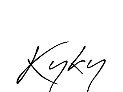 How to Draw Kyky signature style? Antro_Vectra_Bolder is a latest design signature styles for name Kyky. Kyky signature style 7 images and pictures png