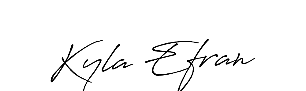 Design your own signature with our free online signature maker. With this signature software, you can create a handwritten (Antro_Vectra_Bolder) signature for name Kyla Efran. Kyla Efran signature style 7 images and pictures png