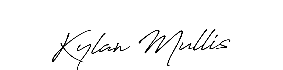 How to make Kylan Mullis name signature. Use Antro_Vectra_Bolder style for creating short signs online. This is the latest handwritten sign. Kylan Mullis signature style 7 images and pictures png