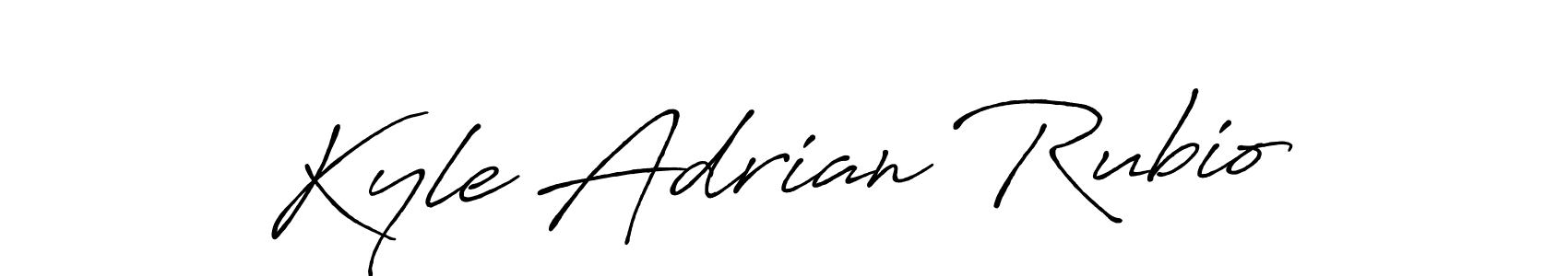 Design your own signature with our free online signature maker. With this signature software, you can create a handwritten (Antro_Vectra_Bolder) signature for name Kyle Adrian Rubio. Kyle Adrian Rubio signature style 7 images and pictures png