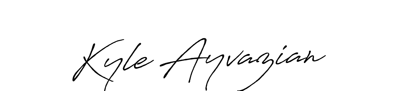 Design your own signature with our free online signature maker. With this signature software, you can create a handwritten (Antro_Vectra_Bolder) signature for name Kyle Ayvazian. Kyle Ayvazian signature style 7 images and pictures png