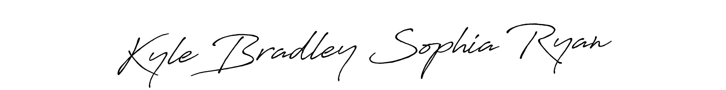 You should practise on your own different ways (Antro_Vectra_Bolder) to write your name (Kyle Bradley Sophia Ryan) in signature. don't let someone else do it for you. Kyle Bradley Sophia Ryan signature style 7 images and pictures png