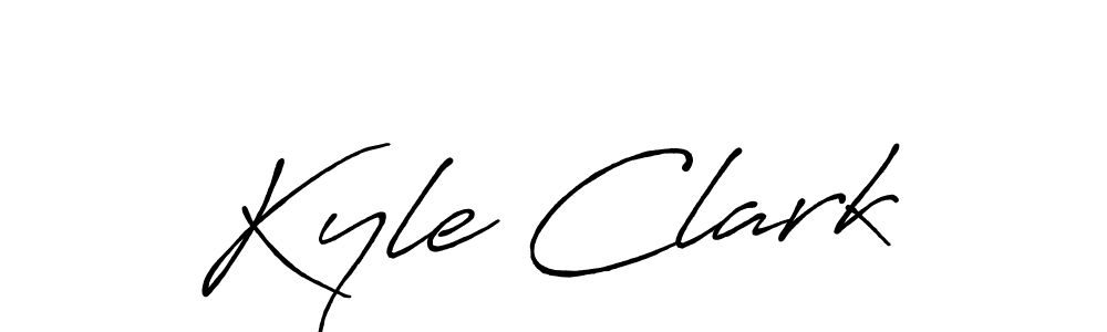 Design your own signature with our free online signature maker. With this signature software, you can create a handwritten (Antro_Vectra_Bolder) signature for name Kyle Clark. Kyle Clark signature style 7 images and pictures png