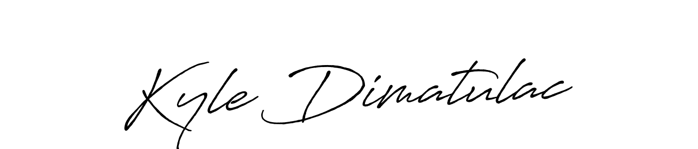 Make a short Kyle Dimatulac signature style. Manage your documents anywhere anytime using Antro_Vectra_Bolder. Create and add eSignatures, submit forms, share and send files easily. Kyle Dimatulac signature style 7 images and pictures png