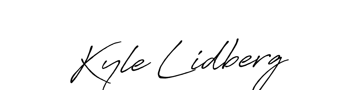 Kyle Lidberg stylish signature style. Best Handwritten Sign (Antro_Vectra_Bolder) for my name. Handwritten Signature Collection Ideas for my name Kyle Lidberg. Kyle Lidberg signature style 7 images and pictures png