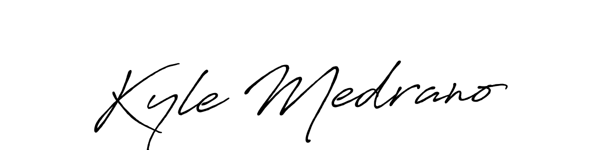 It looks lik you need a new signature style for name Kyle Medrano. Design unique handwritten (Antro_Vectra_Bolder) signature with our free signature maker in just a few clicks. Kyle Medrano signature style 7 images and pictures png