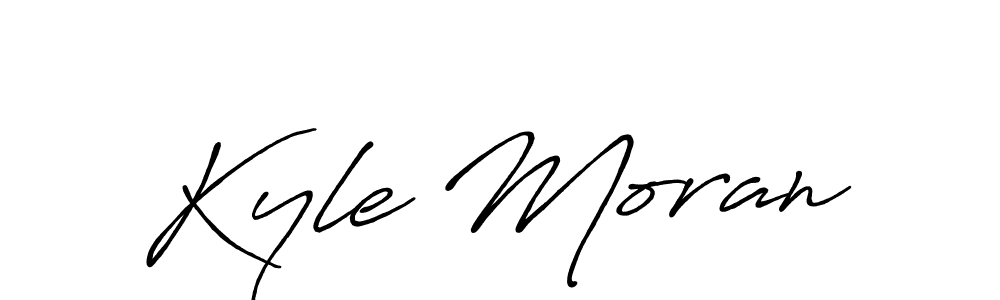 Design your own signature with our free online signature maker. With this signature software, you can create a handwritten (Antro_Vectra_Bolder) signature for name Kyle Moran. Kyle Moran signature style 7 images and pictures png