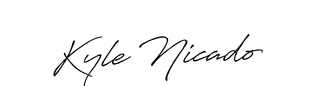 Best and Professional Signature Style for Kyle Nicado. Antro_Vectra_Bolder Best Signature Style Collection. Kyle Nicado signature style 7 images and pictures png