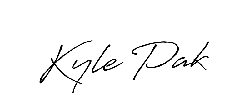 How to make Kyle Pak signature? Antro_Vectra_Bolder is a professional autograph style. Create handwritten signature for Kyle Pak name. Kyle Pak signature style 7 images and pictures png