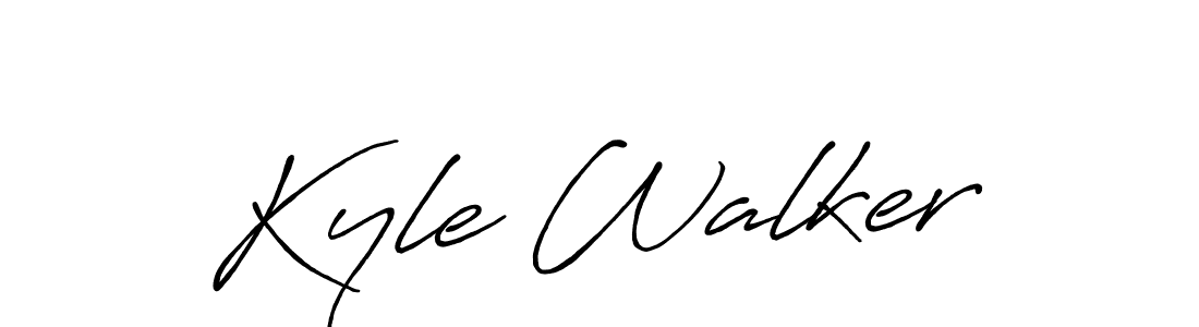 Create a beautiful signature design for name Kyle Walker. With this signature (Antro_Vectra_Bolder) fonts, you can make a handwritten signature for free. Kyle Walker signature style 7 images and pictures png