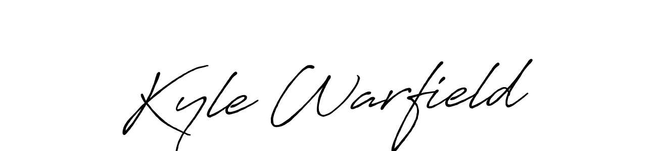 Kyle Warfield stylish signature style. Best Handwritten Sign (Antro_Vectra_Bolder) for my name. Handwritten Signature Collection Ideas for my name Kyle Warfield. Kyle Warfield signature style 7 images and pictures png