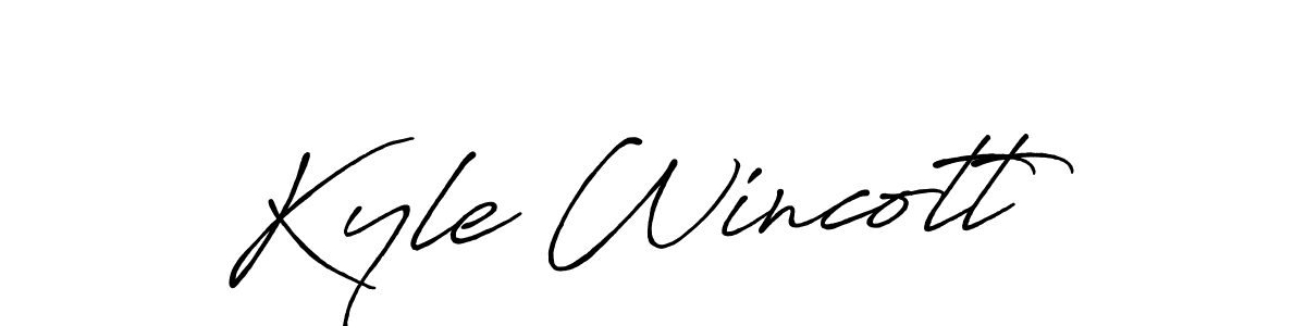 The best way (Antro_Vectra_Bolder) to make a short signature is to pick only two or three words in your name. The name Kyle Wincott include a total of six letters. For converting this name. Kyle Wincott signature style 7 images and pictures png