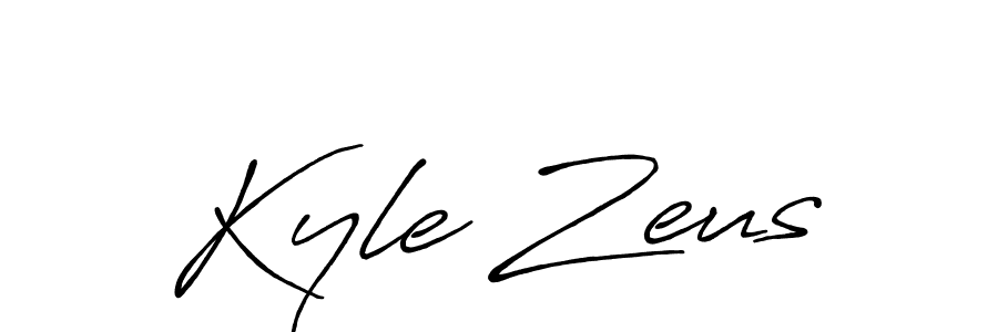 The best way (Antro_Vectra_Bolder) to make a short signature is to pick only two or three words in your name. The name Kyle Zeus include a total of six letters. For converting this name. Kyle Zeus signature style 7 images and pictures png