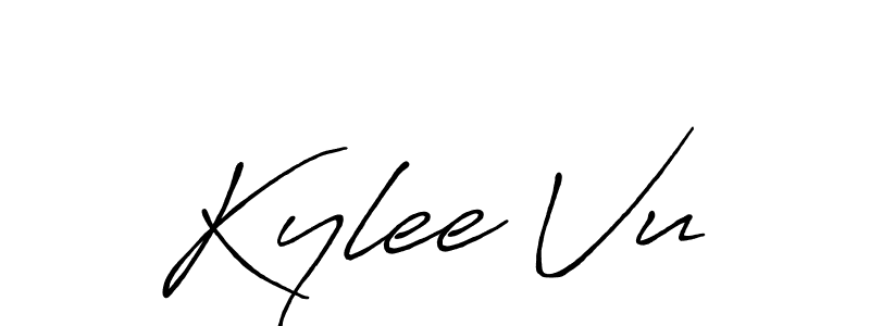 Use a signature maker to create a handwritten signature online. With this signature software, you can design (Antro_Vectra_Bolder) your own signature for name Kylee Vu. Kylee Vu signature style 7 images and pictures png