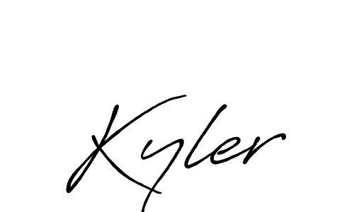 Create a beautiful signature design for name Kyler. With this signature (Antro_Vectra_Bolder) fonts, you can make a handwritten signature for free. Kyler signature style 7 images and pictures png