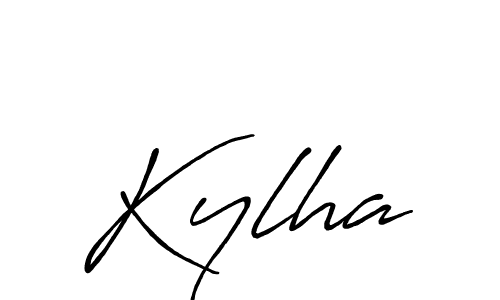 Also we have Kylha name is the best signature style. Create professional handwritten signature collection using Antro_Vectra_Bolder autograph style. Kylha signature style 7 images and pictures png