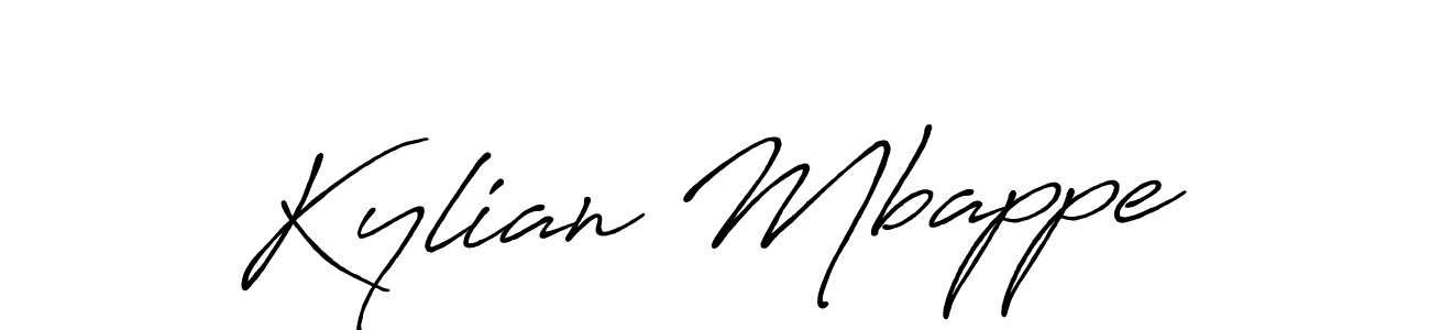 Create a beautiful signature design for name Kylian Mbappe. With this signature (Antro_Vectra_Bolder) fonts, you can make a handwritten signature for free. Kylian Mbappe signature style 7 images and pictures png