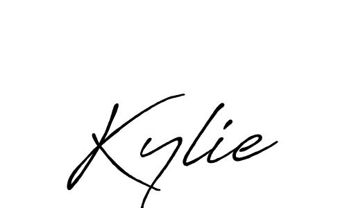 Kylie stylish signature style. Best Handwritten Sign (Antro_Vectra_Bolder) for my name. Handwritten Signature Collection Ideas for my name Kylie. Kylie signature style 7 images and pictures png