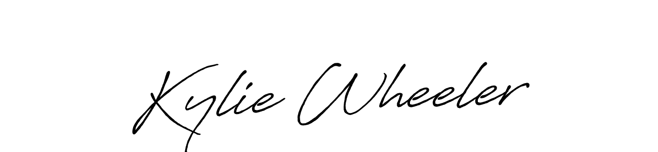 Also we have Kylie Wheeler name is the best signature style. Create professional handwritten signature collection using Antro_Vectra_Bolder autograph style. Kylie Wheeler signature style 7 images and pictures png