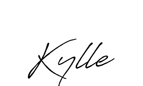 Create a beautiful signature design for name Kylle. With this signature (Antro_Vectra_Bolder) fonts, you can make a handwritten signature for free. Kylle signature style 7 images and pictures png