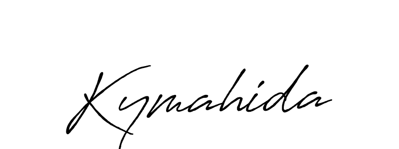 Use a signature maker to create a handwritten signature online. With this signature software, you can design (Antro_Vectra_Bolder) your own signature for name Kymahida. Kymahida signature style 7 images and pictures png