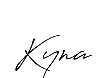 Make a beautiful signature design for name Kyna. With this signature (Antro_Vectra_Bolder) style, you can create a handwritten signature for free. Kyna signature style 7 images and pictures png
