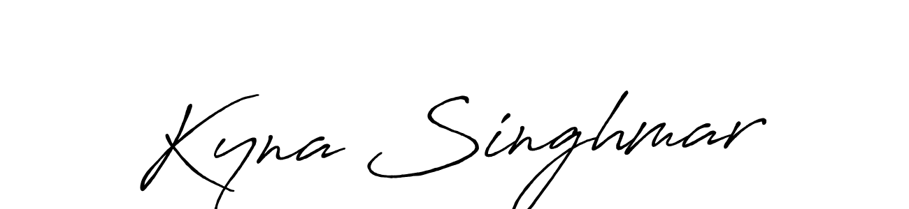 Antro_Vectra_Bolder is a professional signature style that is perfect for those who want to add a touch of class to their signature. It is also a great choice for those who want to make their signature more unique. Get Kyna Singhmar name to fancy signature for free. Kyna Singhmar signature style 7 images and pictures png